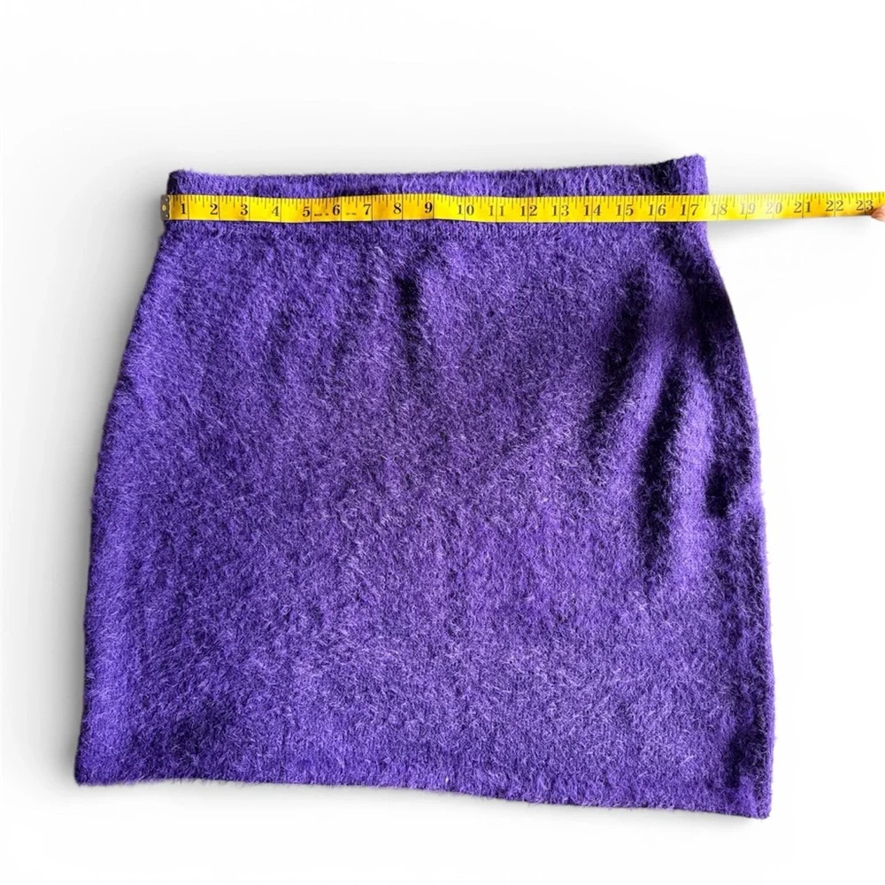 City Chic Fluffy Skirt - royal purple. Size XS